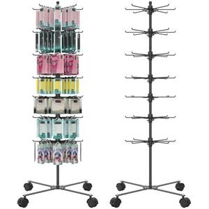 lot 7211 image: Scisum Retail Display Stand 7 Layer - Alloy Steel Jewelry Display for Vendors - 360°Rotating Display Stand for Jewelry, Key Chain, Cotton Candy