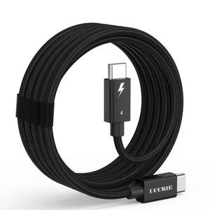 lot 8336 image: Thunderbolt 4 Cable 6.6FT, Long Intel Certified USB C to USB C Cable, Support 8K4K Displays, 40Gbps, 240W Fast Charging,Braided Type C Data Cord for Thunderbolt 3,USB4,MacBook Pro,iPhone 1615,iPad