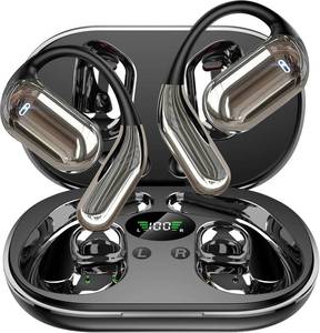 lot 8343 image: Open Ear Bone Conduction Headphones��Over Ear Earbuds with Ergonomic Earhook,Bluetooth Headphones 5.4 with Smart Digital Display,50H Playtime,IPX7 Waterproof,Touch Control Operate Fit Cycling Running