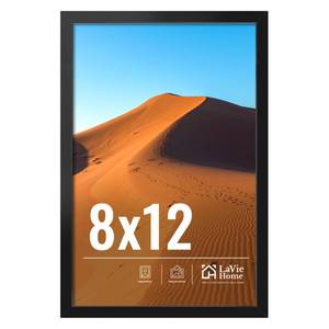 lot 8354 image: LaVie Home 8x12 Picture Frame for Wall Display, 8x12 Black Picture Frame with HD Plexiglas, 8 x 12 Frame 1 Pack, Display Frame for Vertical or Horizontal, Classic Collection