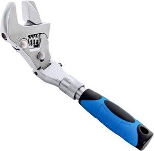 lot 8370 image: Flexhead Adjustable Wrench, 10 to 12 Ratcheting Crescent Wrenches with Retractable Extension Shank and 180�° Rotating Head