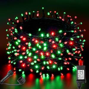 lot 8384 image: BlcTec Christmas Lights Indoor Outdoor 300 LED 108FT UL Certified Christmas Tree Lights with 8 Modes, Waterproof, Timer, End to End Connectable String Light for Trees, Patio Xmas Decor, Red Green