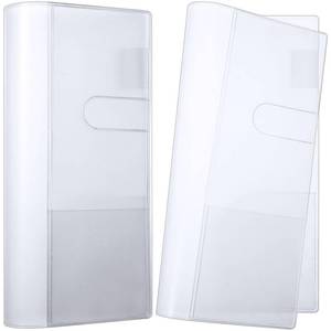lot 8389 image: Humyoun 2 Pieces Clear Plastic Cover for Weeks, 8.03 x 7.78 Inches Planner Cover Protector Transparent PVC Notebook Strong Plastic Protecting Sleeves for Books