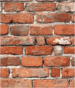 lot 10264 image: Faux Brick Peel and Stick Wallpaper 17.7 x 118 Contact Paper for Cabinets 3D Brick Wall Backdrop Self-Adhesive Wallpaper Red Bricky Textured Vintage Removable Wall Paper for Fireplace Kitchen Vinyl