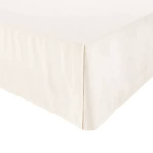 lot 10266 image: Amazon Basics Lightweight Pleated Soft Machine Washable Bed Skirt, King Size, Off White, Solid
