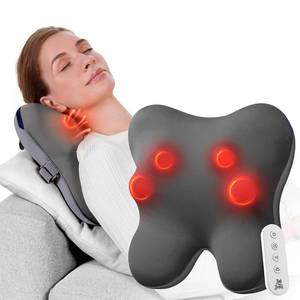 lot 15098 image: BOB AND BRAD Back Massager with Heat and Remote, EZBack Plus Corded Neck Massager for Pain Relief Deep Tissue, Shiatsu Massage Pillow with 3 Level for Full Body, FSA Eligible Christmas Gifts for Women