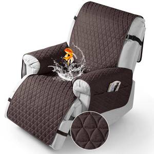 lot 15110 image: TAOCOCO 100% Waterproof Recliner Cover - Recliner Cover with Non-Slip Granule, Recliner Chair Covers with Elastic Band, Recliner Chair Covers for Reclining Chair(Chocolate, Large-28)