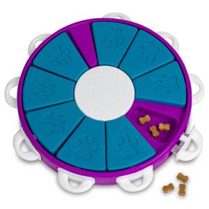 lot 15116 image: Outward Hound by Nina Ottosson Dog Twister Treat Puzzle Enrichment Toy, Level 3 Advanced, Purple