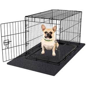 lot 16004 image: NYFITY Kennel Pad Dog Crate Mat Liner, Absorbs Urine, Waterproof, Non-Slip, Washable Puppy Pee Pad for Kennel Training - Under Pet Cage to Protect Floors, Thin Cut to Fit Design (42 x 28 - 1 Pack )