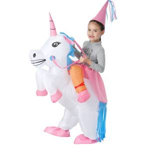 lot 16010 image: YEAHBEER Unicorn Costume Inflatable Suit Halloween Cosplay Fantasy Costumes (Kids Unicorn)