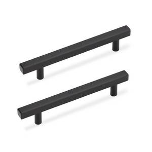 lot 16019 image: NIZADO 3 12 Inch Cabinet Pulls Black, Black Handles for Kitchen Cabinets 10 Pack, Square Drawer Dresser Handles, 6 Inch Overall Length