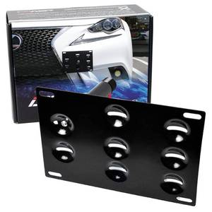 lot 16025 image: iJDMTOY No Drill Front Bumper Tow Hook License Plate Mounting Bracket Adapter Kit Compatible with 2006-up Lexus IS (Excluding 08-13 IS wF-Sport Bumper) and 11-17 CT
