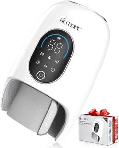 lot 16046 image: belhope Hand Massager with 9 Modes and 4 Heating Options for Hot and Cold Therapy Hand and Wrist Massager for Arthritis and Carpal Tunnel Relief, Hand Massager with Heat and Compression, White