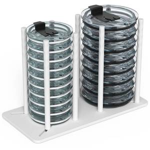 lot 16049 image: Venuekkuri Adjustable Tumbler Lid Organizer - Holds up to 16 Lids, Disposable Cup and Lid Holder, Baby Bottle Drying Racks, Mason Jar Lids Holder,Clutter-Free Kitchen Cabinets,ABS Plastic