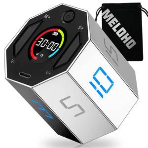 lot 16053 image: Pomodoro Timer, Magnetic Visual Timer with Flip Countdown, Silent & Alarm, Ideal ADHD Tools for AdultsKids, Small Cube Digital Timer for for Office Productivity, Kitchen Cooking, Work, Study