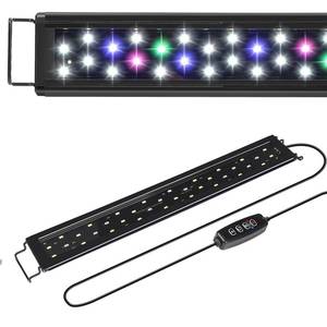 lot 16062 image: AQUANEAT LED Aquarium Light for 12 Inch Fish Tank, Auto On Off with Timer, Full Spectrum, Adjustable Brightness, Daylight Moonlight Mode, for Fresh Water Low-to-Mid Light Plants