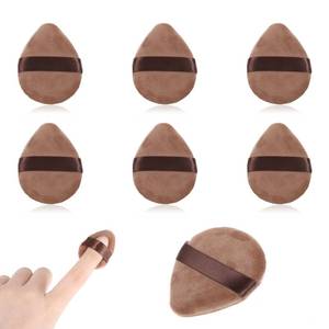 lot 16443 image: Giantree 4Pcs Mini Powder Puff, Setting Powder Puff, Mini Powder Finger Puff, Triangle Makeup Puff for Foundation Setting, Cushion Puff for Women Girls(Style A)