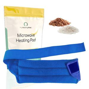 lot 16462 image: Microwavable Heating Pad for Lower Back and Menstrual Cramps - Moist Microwave Heating Pad for Muscles and Joints - Natural Microwave Hot Pack Heat Pad for Lower Back Pain - 1 Pack Blue