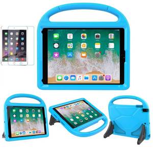 lot 16463 image: SUPLIK Kids Case for iPad 5th6th Generation (9.7-inch, 20172018), iPad Air 2 Case with Screen Protector, iPad Pro 9.7 Durable Shockproof Protective Cover with Handle Stand for Kids, Blue