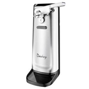 lot 17738 image: Davivy Can Opener Electric Stainless Steel, Large Tall Can Opener with Knife Sharpener,Stand Up Electric Can Opener for Seniors, Heavy Duty, RED (Black)