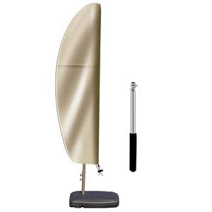 lot 1102 image: Waterproof Patio Umbrella Cover for Outdoor 420D Oxford Fabric Cantilever Umbrella Covers with Rod & Smooth Zipper - Fits Garden Market Offset Umbrellas 7.5-11.5FT, Waterproof Windproof Anti-UV