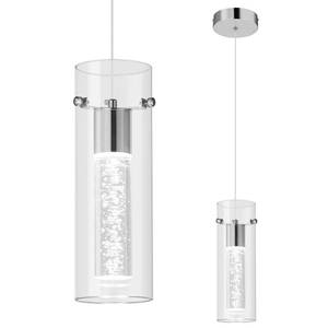 lot 1113 image: BBLLWJ Pendant Ceiling Light Fixture for Kitchen Island, Chrome Pendant Light Integrated LED Hanging Light with Crystal Bubble Glass Pendant Light Modern Pendant Lights Kitchen Island (1-Pack)