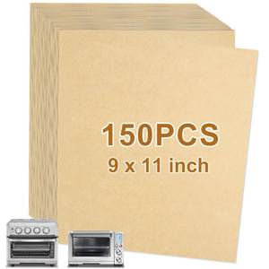 lot 2204 image: YQL 9x11 Inch 150PCS Air Fryer Disposable Liners, Unbleached Parchment Paper Rectangular for Cuisinart Air Fryer Toaster Oven Baking,Sheet Accessories for Breville Smart Oven Fryer Pro BOV900BSS