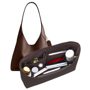 lot 2239 image: DOIAPUOS Dupont Paper Purse Organizer Inserts for brooklyn 28 Insert Keeps Tote Handbag (Brown)