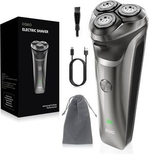lot 2284 image: DOAO Electric Razor for Men, 100% Waterproof, Gentle on Sensitive Skin, Wet & Dry Rotary Electric Shavers for Men, Pop-up Beard Trimmer, 120 Min Shaving, 1.5H Fast Charge, Ergonomic Mens Shaver