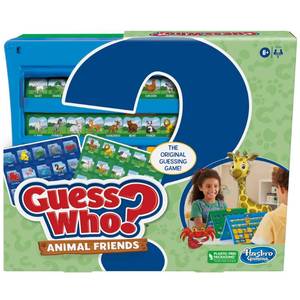 lot 2293 image: Hasbro Gaming Guess Who Animal Friends Game  2 Double-Sided Animal Sheets  2-Player Board Games for Kids  Back to School Gifts  Ages 6 (Amazon Exclusive)