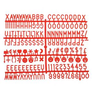 lot 3250 image: MECCANIXITY 34 Inch Letters Set for Felt Letter Board Numbers Symbols Red Alphabet Message Board Changeable for Cafe, Wedding, Birthday