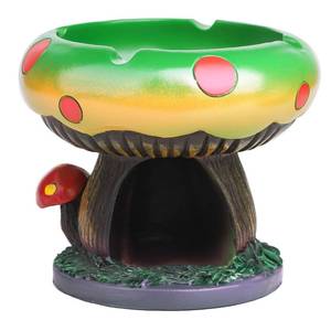 lot 3251 image: BESUPERT Premium Mushroom Decor Statue Ring Holder Candy Dish, Unique and Aesthetic Sculpture for Home Table Bedroom Shelf Use, Perfect Mothers Day (Large Green)