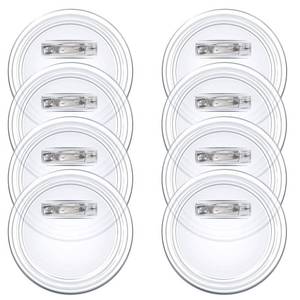 lot 3267 image: Bignc 20 Set Clear Pins for Crafts, Plastic Button Making Kit, Blank Pins Bulk, Make Your Own Buttons Badge Maker DIY Crafts, Photo Buttons (2.36 Inch)