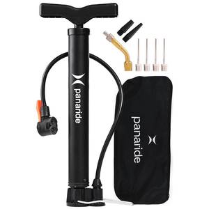 lot 3269 image: Bike Pump Floor, Advanced Bike Tire Inflator, Bicycle Hand Air Pump with Dual Presta and Schrader Valves, Handheld Pump, Suitable for Road and Mountain Bikes, Baby Stroller, Balls (Portable)