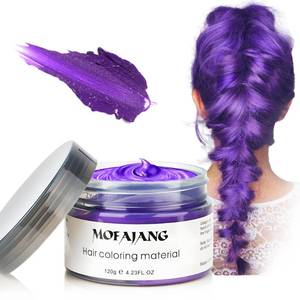 lot 4127 image: Purple Temporary Hair Dye Wax Natural Instant Hair Color Wax Pomades 4.23 oz,Hair Styling Clay for Party, Cosplay, Halloween,Christmas