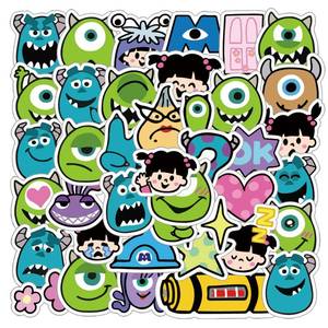 lot 4128 image: 40Pcs Monsters Inc Stickers Pack, Cartoon Comedy Vinyl Waterproof Decals for Water Bottle,Laptop,Phone,Skateboard,Scrapbooking,Journaling Choice for Birthday Party Favor Supply