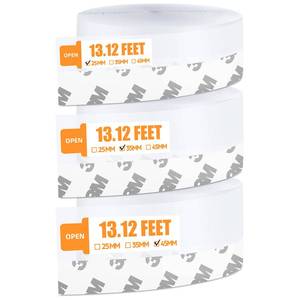 lot 4130 image: 39.37 Ft Weather Stripping Door Seal Strip Tape,Silicone Door Draft Stopper,Self Adhesive Shower Door Bottom Seal and Door Insulation Strip for Door Frame Windows and Glass Gaps (3 Rolls)