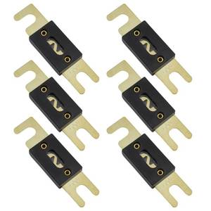 lot 4132 image: ZIMISI 6PCS 100Amp ANL Fuse, 32V Blade Fuses, Gold Plated Inline Fuse for Marine Car Vehicle Audio and Video System, Car Fuses for Inverters and Other Current Applications (100Amps)