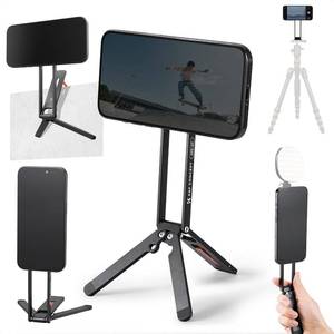 lot 4152 image: K&F Concept Magnetic Phone Tripod Stand, 23N Strong Magnetic Mini Tripod Aluminium Alloy Pocket Selfie Stick, Mag Safe Phone Holder Compatible with iPhone 17 16 15 14 13 12 Series.
