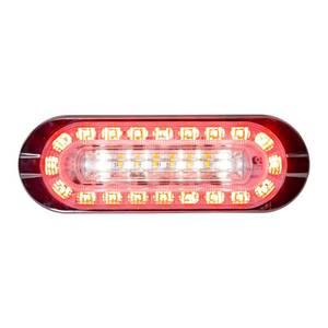 lot 4155 image: Buyers Products 5626432 6 Inch Oval LED Multi-Mount Combination StopTurnTail, Backup & Strobe Light, 19 Flash Patterns, Emergency Light for Vehicle