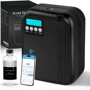 lot 5904 image: Hotel Collection Diffuser, House Scent Machine, 3000 Sq.Ft of Coverage, 200ml Large Capacity Aromatherapy Machine, Scent Diffusers for Home Large Room, Office Waterless Essential Oil Diffuser, Black