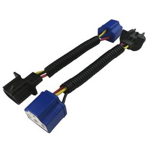 lot 6035 image: Audak 2 Pcs H13 9008 Male to H4 9003 Female Wiring Harness Adapters for Headlights or Fog Lights