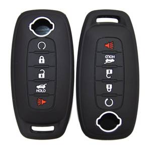 lot 6040 image: Silicone Key Fob Cover Case Protector for Nissan Rogue SL Ariya FWD Pathfinder X-Trail Sentra SR SL Armada Murano Kicks Leaf 2023 to 2026