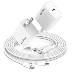 lot 6041 image: GREPHONE iPhone 17 Charger Fast Charging,45W USB C Block with 6FT USB C Cable Compatible with iPhone 17AirProPro MaxiPhone 16PorPro MaxiPhone 15iPad ProMacBook AirProM1 M2