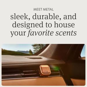 lot 6059 image: Drift Metal Vent Clip Starter Kit - Car Air Freshener - Scent Diffuser for Car - Metal Odor Eliminator - Amber