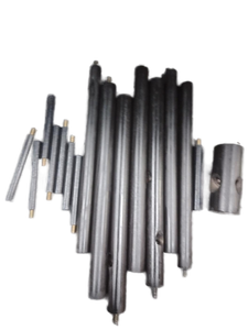 lot 6100 image: Wooden building poles color black