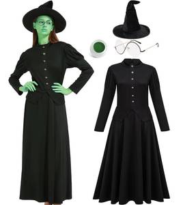 lot 6135 image: eforpretty Adult Halloween Costumes 2025 Women Wicked Witch of the West Group Family,M