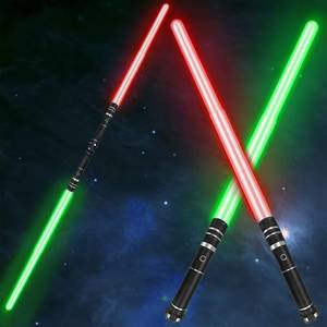 lot 6144 image: Beyondtrade Lightsabers Toy, 12 Colors Doubled-Blade Dueling Swords 2 in 1 Light Sabers with FX Sound for Kids Birthday Gift Halloween Cosplay Christmas Party Movie Fans Toys