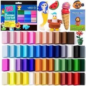 lot 6172 image: CiaraQ Polymer Clay Kit, Mini Modeling Clay Set for KidsBeginnersArtist, 48 Colors