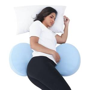 lot 7332 image: Pregnancy Pillow for Sleeping Memory Foam Maternity Pillow for Side Sleepers, Adjustable Travel Wedge Pillow Support for Back, Belly, and HIPS for Pregnant Women,Cooling Silk Blue